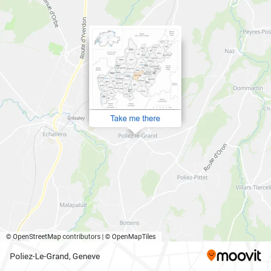 Poliez-Le-Grand map