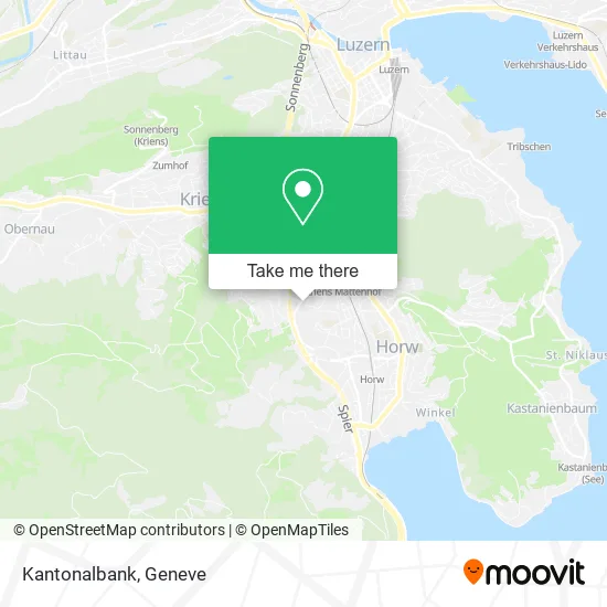 Kantonalbank map