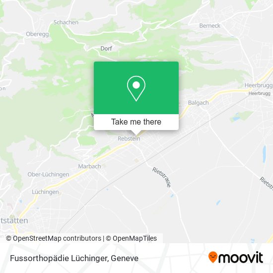 Fussorthopädie Lüchinger map