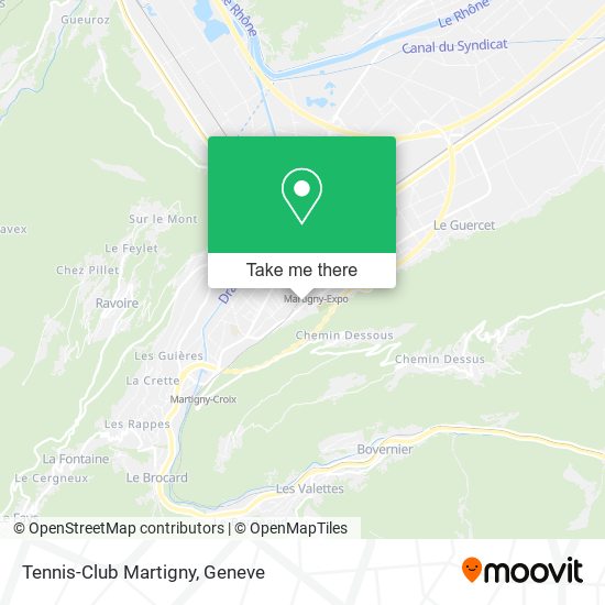 Tennis-Club Martigny map