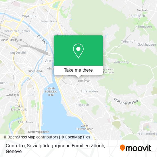 Contetto, Sozialpädagogische Familien Zürich map