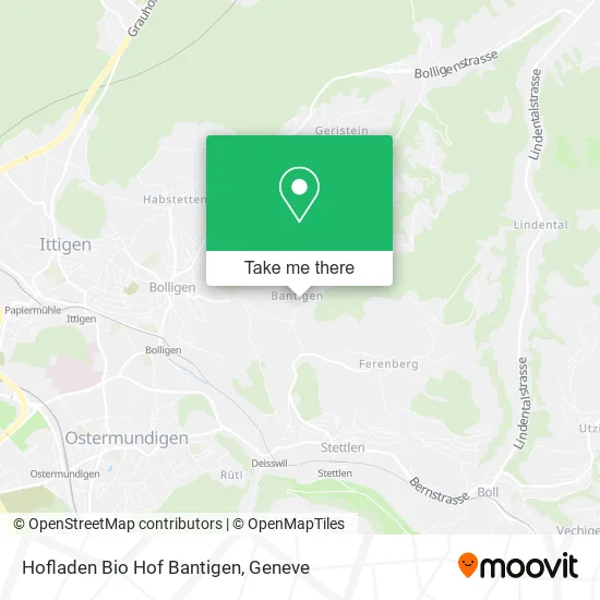 Hofladen Bio Hof Bantigen map