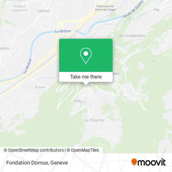 Fondation Domus map