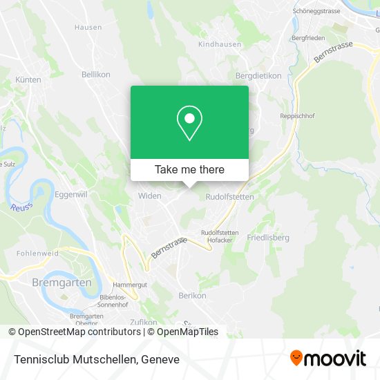 Tennisclub Mutschellen map