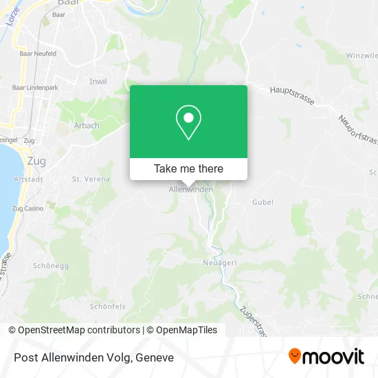 Post Allenwinden Volg map