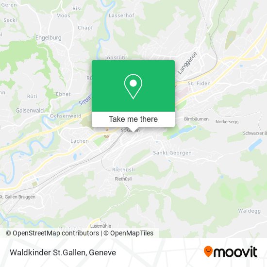 Waldkinder St.Gallen map