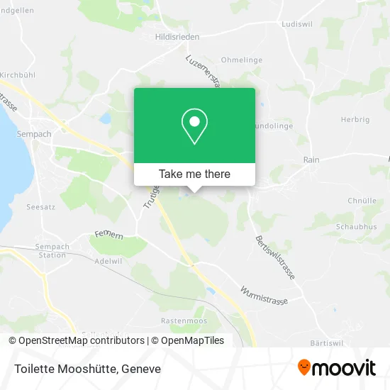 Toilette Mooshütte map