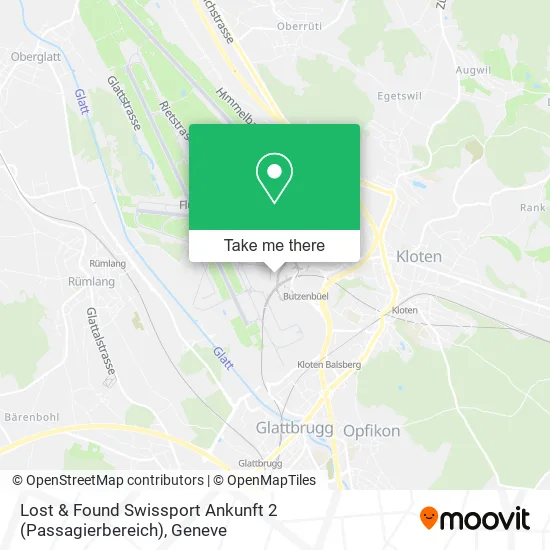 Lost & Found Swissport Ankunft 2 (Passagierbereich) map
