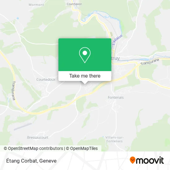Étang Corbat map