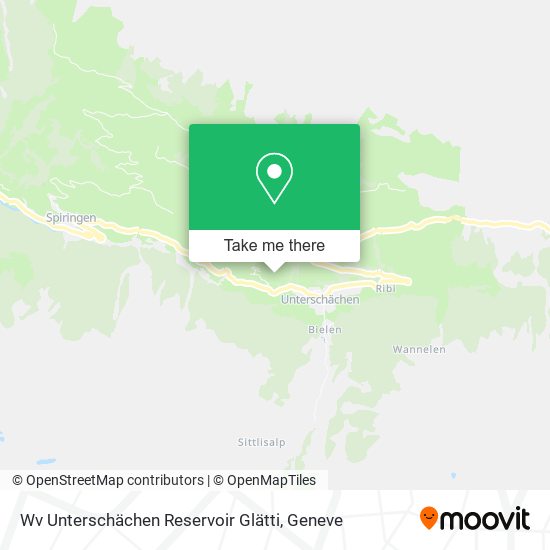 Wv Unterschächen Reservoir Glätti map