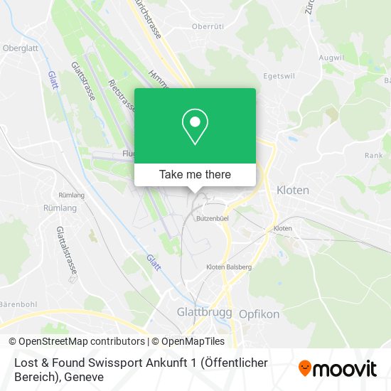 Lost & Found Swissport Ankunft 1 (Öffentlicher Bereich) map
