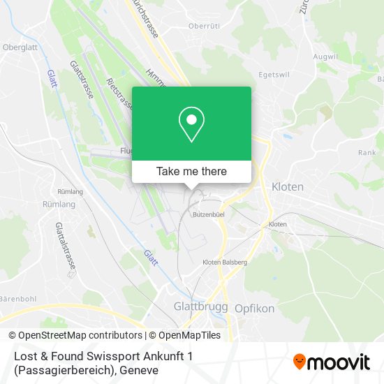 Lost & Found Swissport Ankunft 1 (Passagierbereich) map