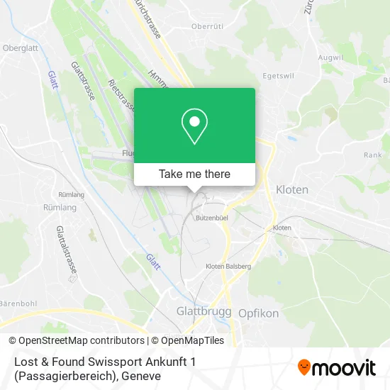 Lost & Found Swissport Ankunft 1 (Passagierbereich) map