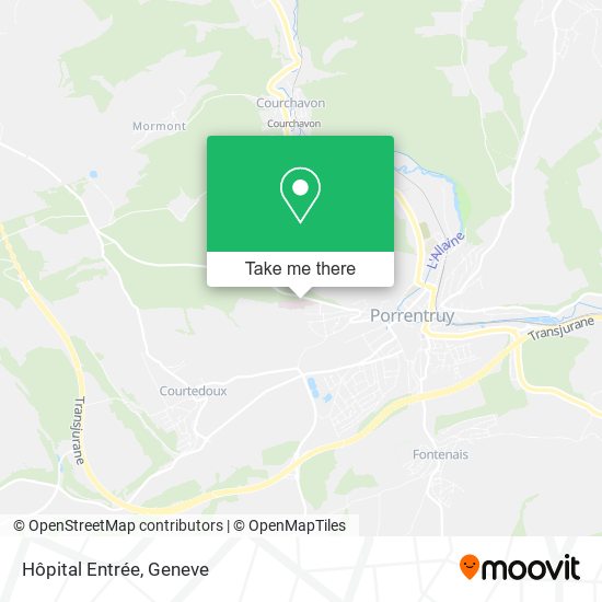 Hôpital Entrée map