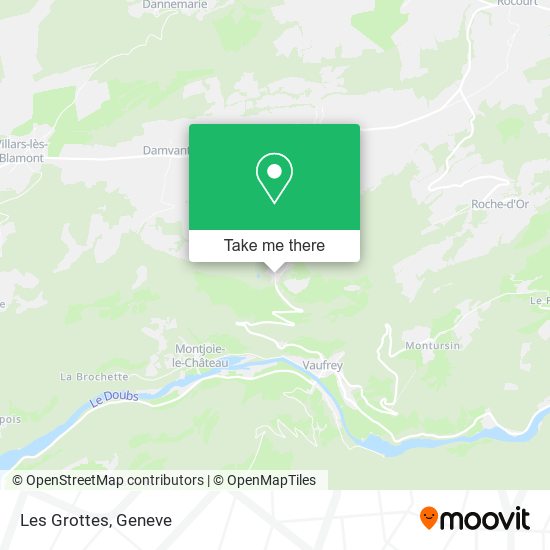 Les Grottes map