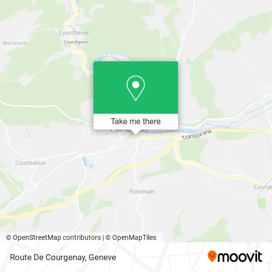 Route De Courgenay map