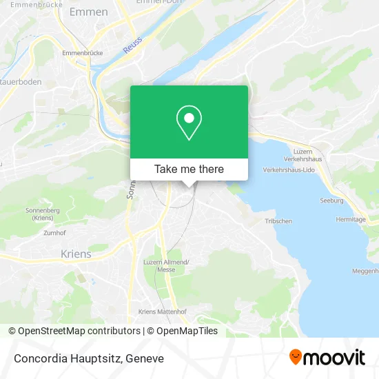 Concordia Hauptsitz map