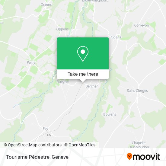 Tourisme Pédestre map