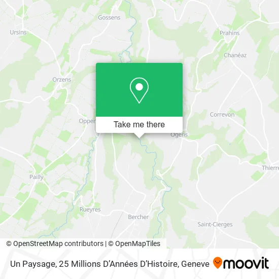 Un Paysage, 25 Millions D’Années D’Histoire map