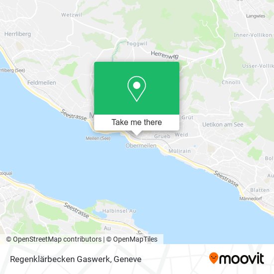 Regenklärbecken Gaswerk map