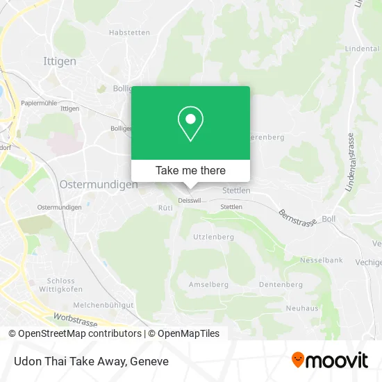 Udon Thai Take Away map
