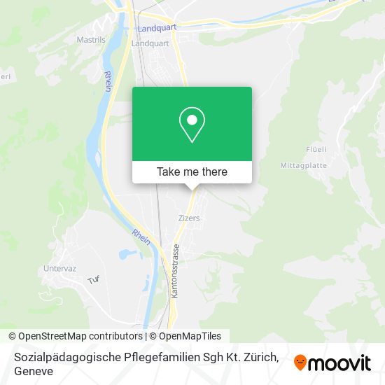 Sozialpädagogische Pflegefamilien Sgh Kt. Zürich map