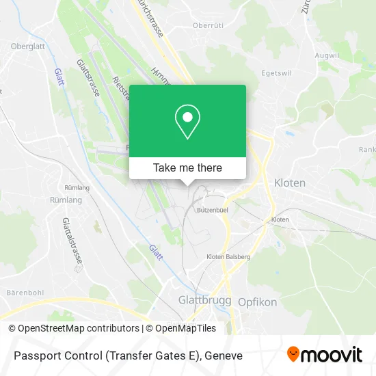Passport Control (Transfer Gates E) map