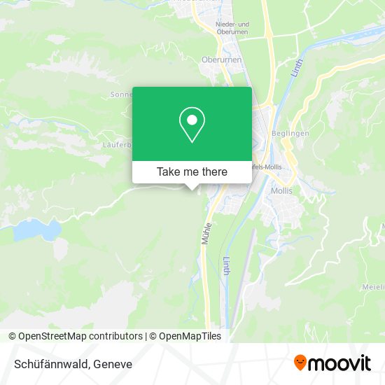 Schüfännwald map