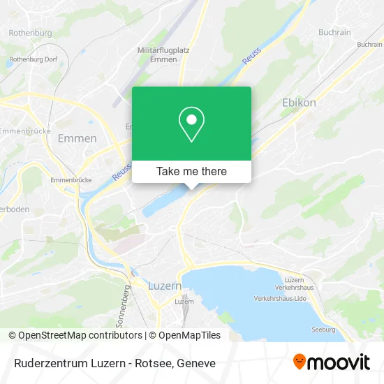 Ruderzentrum Luzern - Rotsee map