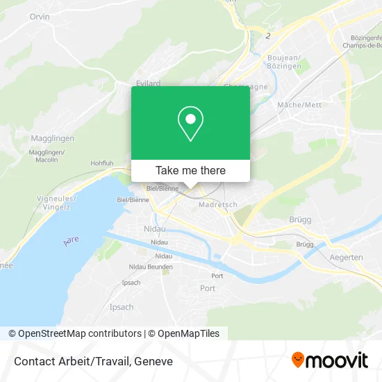 Contact Arbeit/Travail map