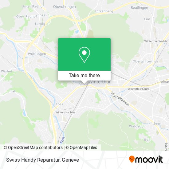 Swiss Handy Reparatur map