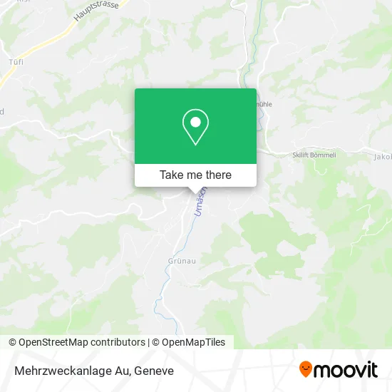 Mehrzweckanlage Au map