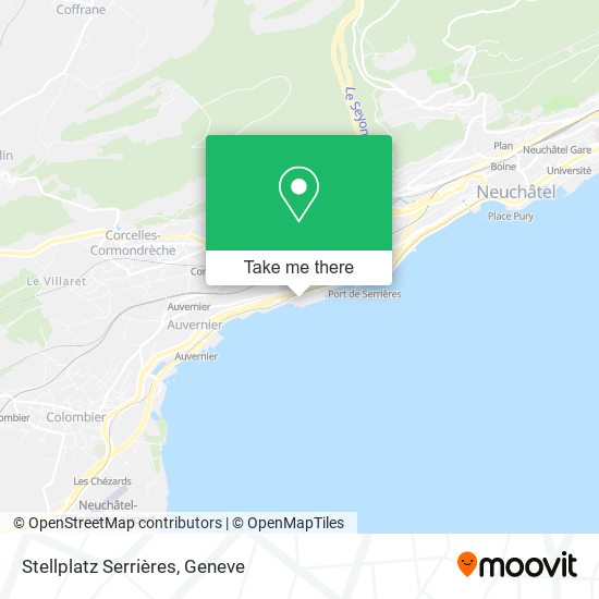 Stellplatz Serrières map