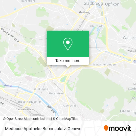 Medbase Apotheke Berninaplatz map