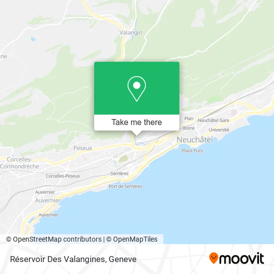 Réservoir Des Valangines map