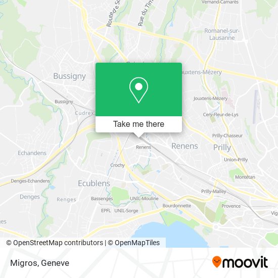 Migros map