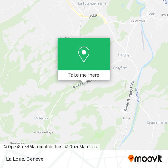 La Loue map