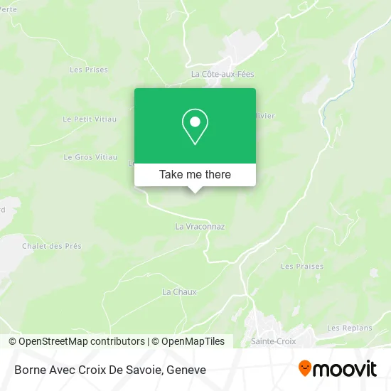 Borne Avec Croix De Savoie map