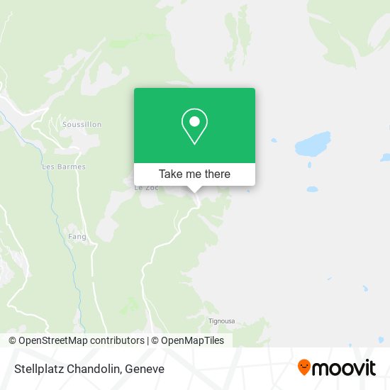 Stellplatz Chandolin map