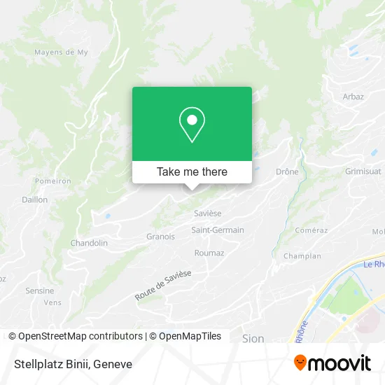 Stellplatz Binii map