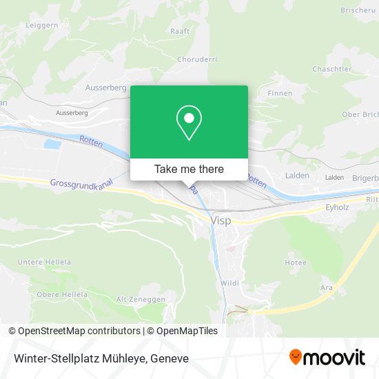 Winter-Stellplatz Mühleye map