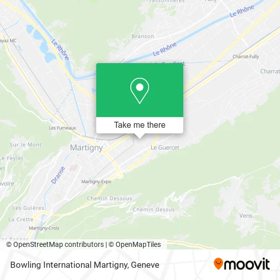 Bowling International Martigny map