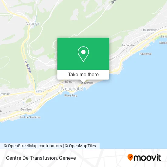 Centre De Transfusion map