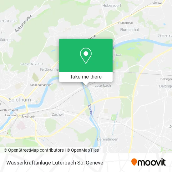 Wasserkraftanlage Luterbach So map