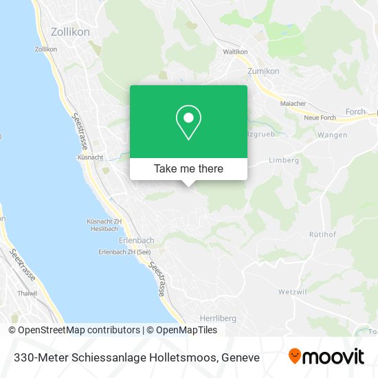 330-Meter Schiessanlage Holletsmoos Karte