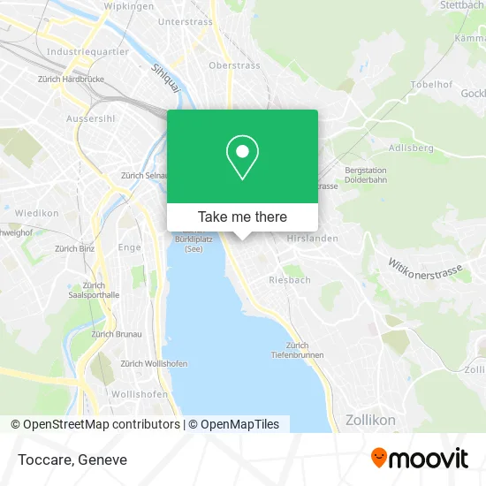 Toccare map
