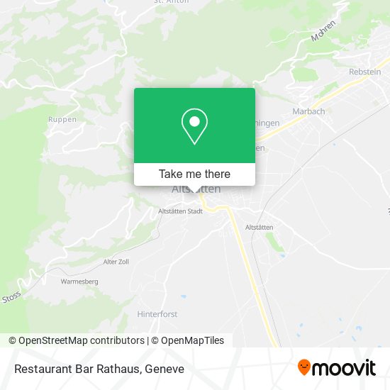 Restaurant Bar Rathaus map