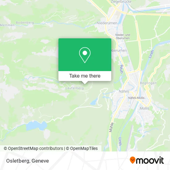 Osletberg map