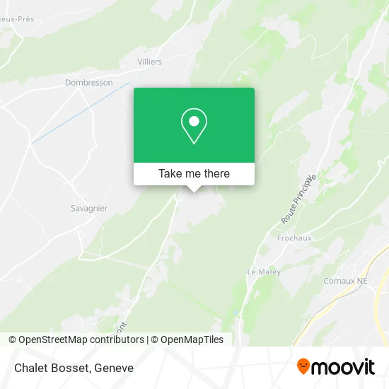 Chalet Bosset map
