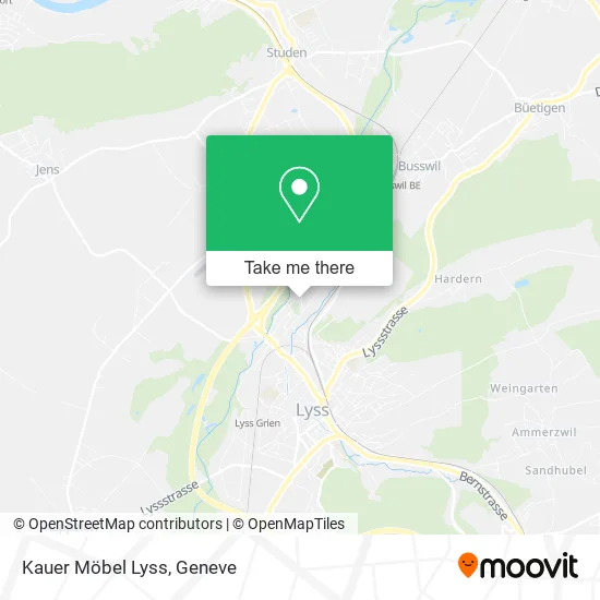 Kauer Möbel Lyss map